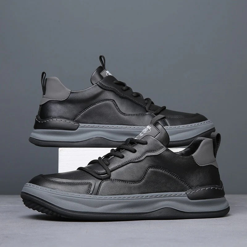The Geneva Men’s Orthopedic Leather Shoes – Modern Casual Sneakers