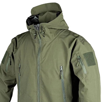 Tactical Hooded Softshell Jacket Men