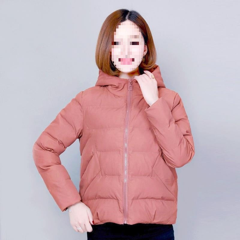 Warm Women's Quilted Padded Winter Coat with Zip