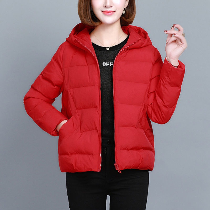 Warm Women's Quilted Padded Winter Coat with Zip