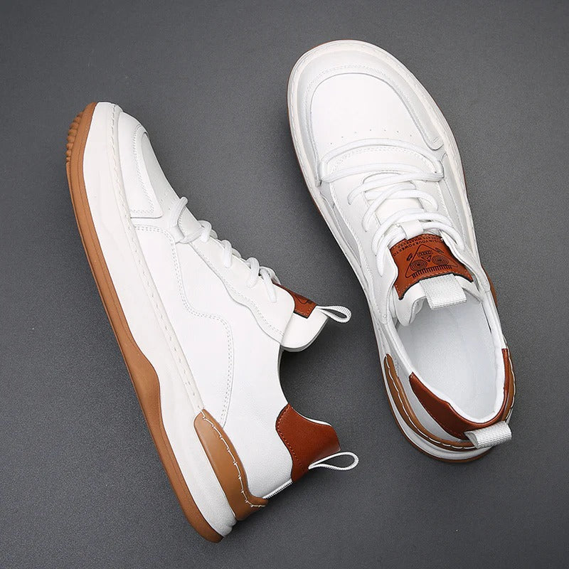The Geneva Men’s Orthopedic Leather Shoes – Modern Casual Sneakers