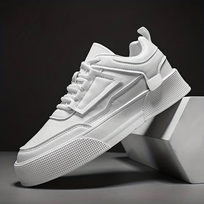 Modern White Chunky Sole Trainers Men