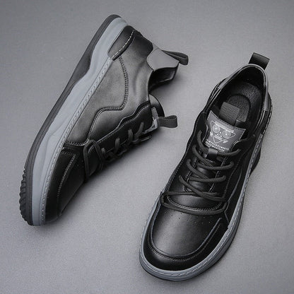 The Geneva Men’s Orthopedic Leather Shoes – Modern Casual Sneakers