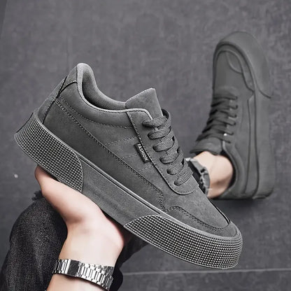 Sebastian - Casual Lace-Up Flat Sole Trainers Men