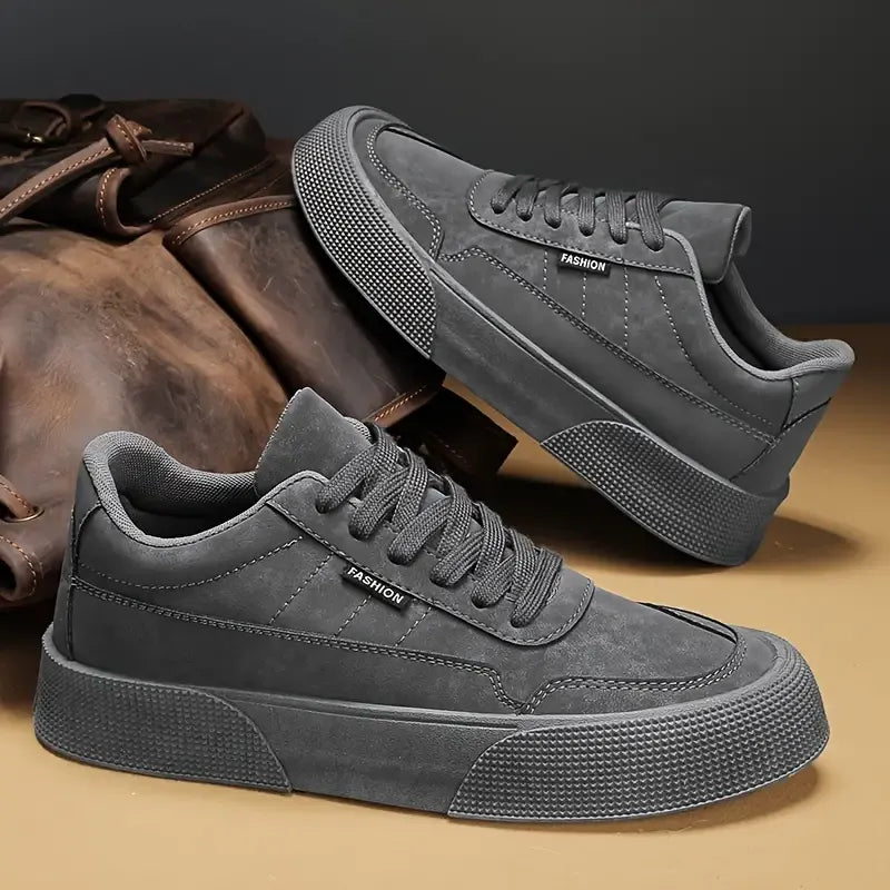 Sebastian - Casual Lace-Up Flat Sole Trainers Men