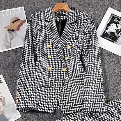 Classic Fit Ladies Wool Jacket with Buttons