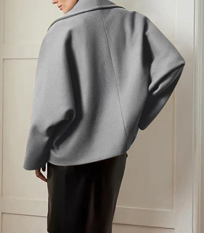 Ariya | Elegant Wool Pockets Loose Coat