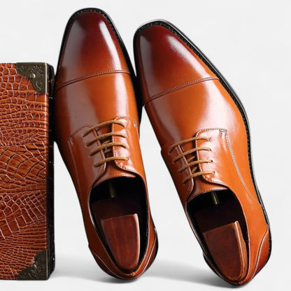 Classic PU Leather Oxford Office Shoes Men