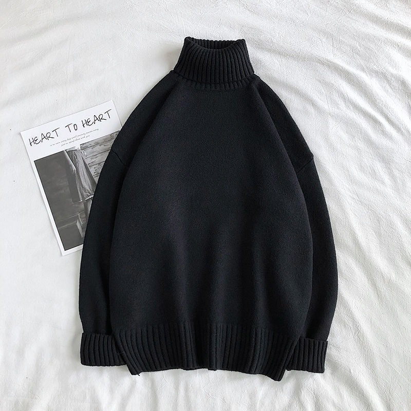Knitted Winter Turtleneck Jumper Men