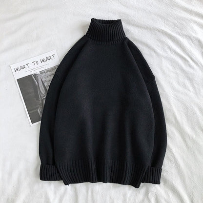 Knitted Winter Turtleneck Jumper Men