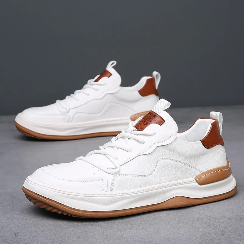 The Geneva Men’s Orthopedic Leather Shoes – Modern Casual Sneakers