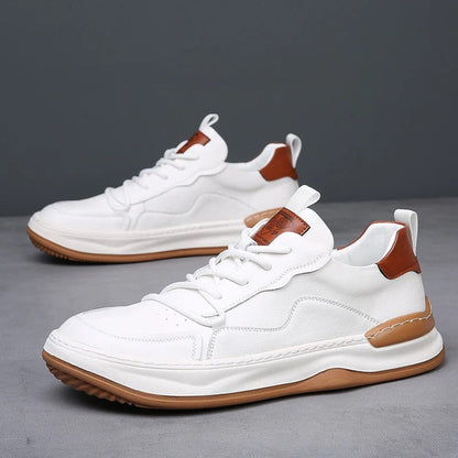 The Geneva Men’s Orthopedic Leather Shoes – Modern Casual Sneakers