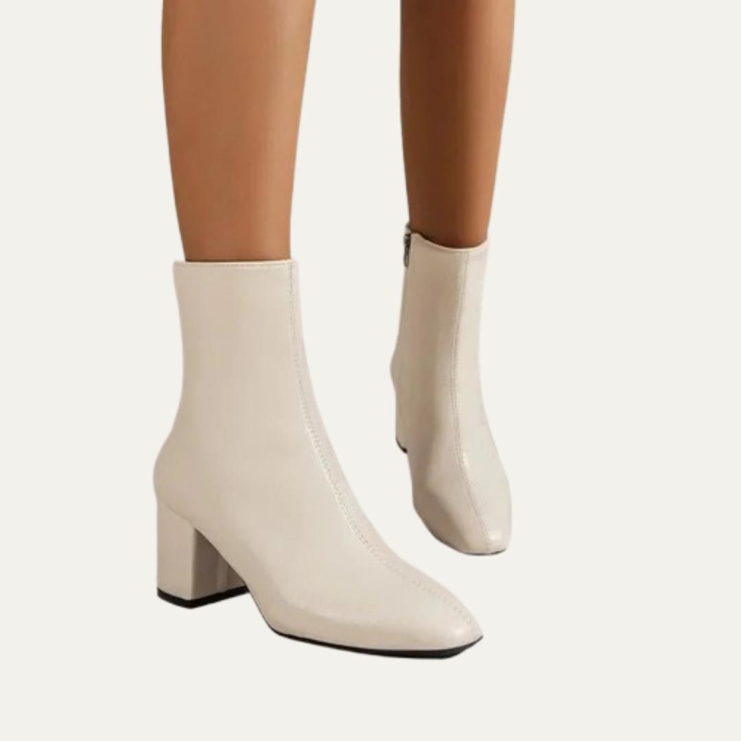 Women’s Smooth Pointed-Toe Ankle Boots