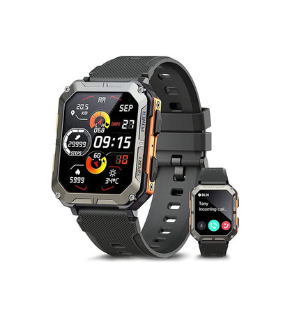 Tough Waterproof Smart Watch for Outdoor Heavy Duty Use - BritishElegance