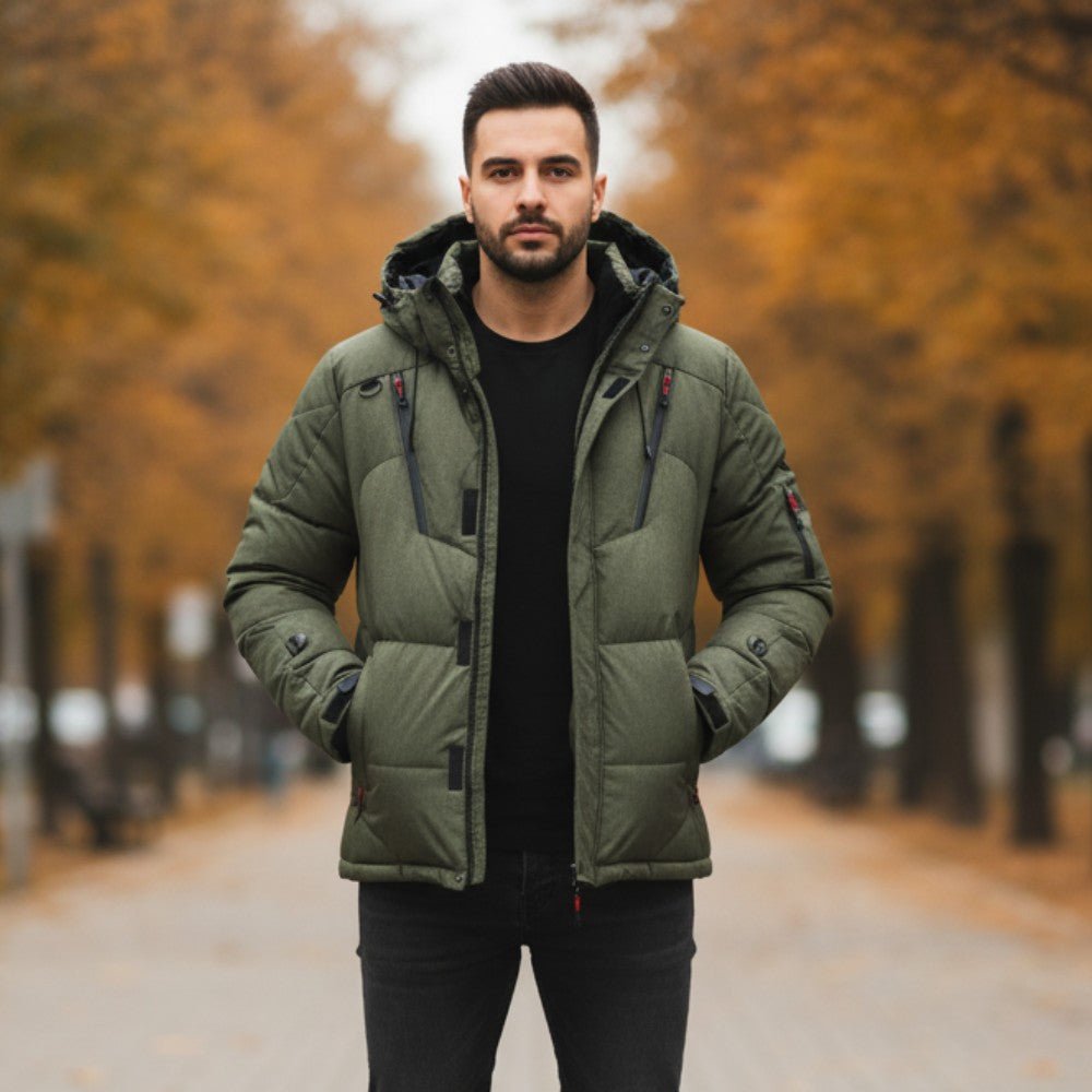 Insulated Puffer Jacket with Hood