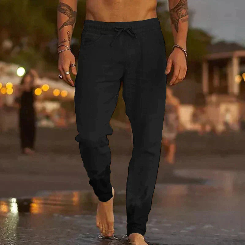 Men's Linen Trousers: Maiko Casual Style