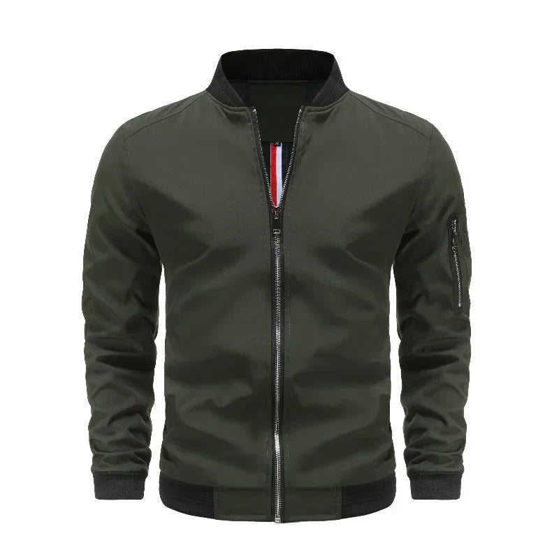 Cevori Winter Bomber Jacket with Zip Closure
