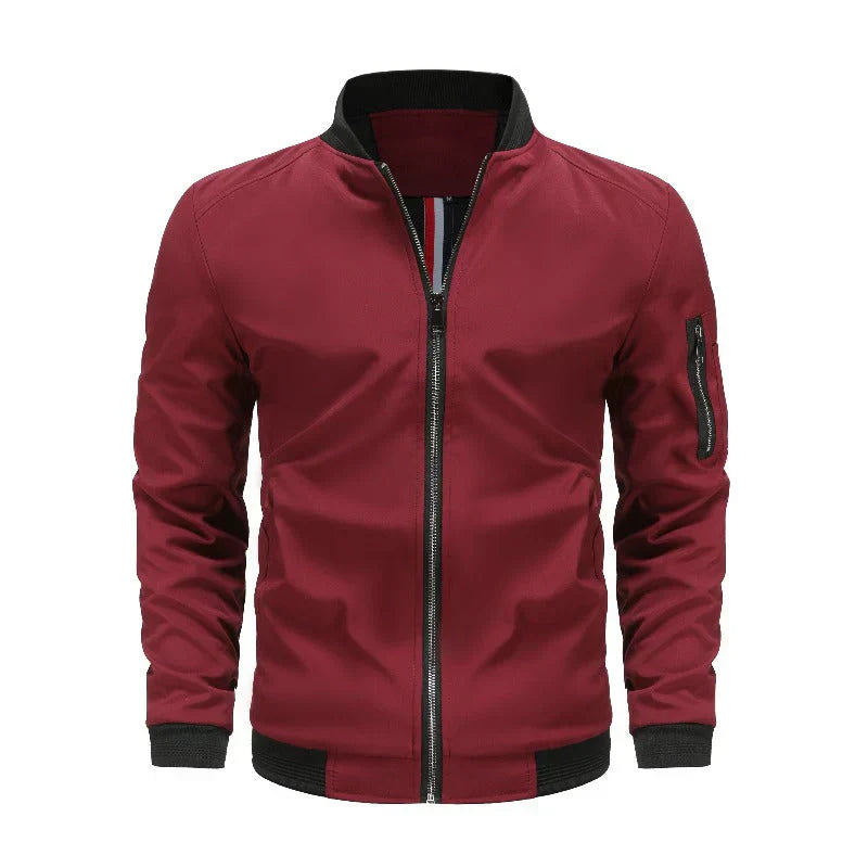 Cevori Winter Bomber Jacket with Zip Closure