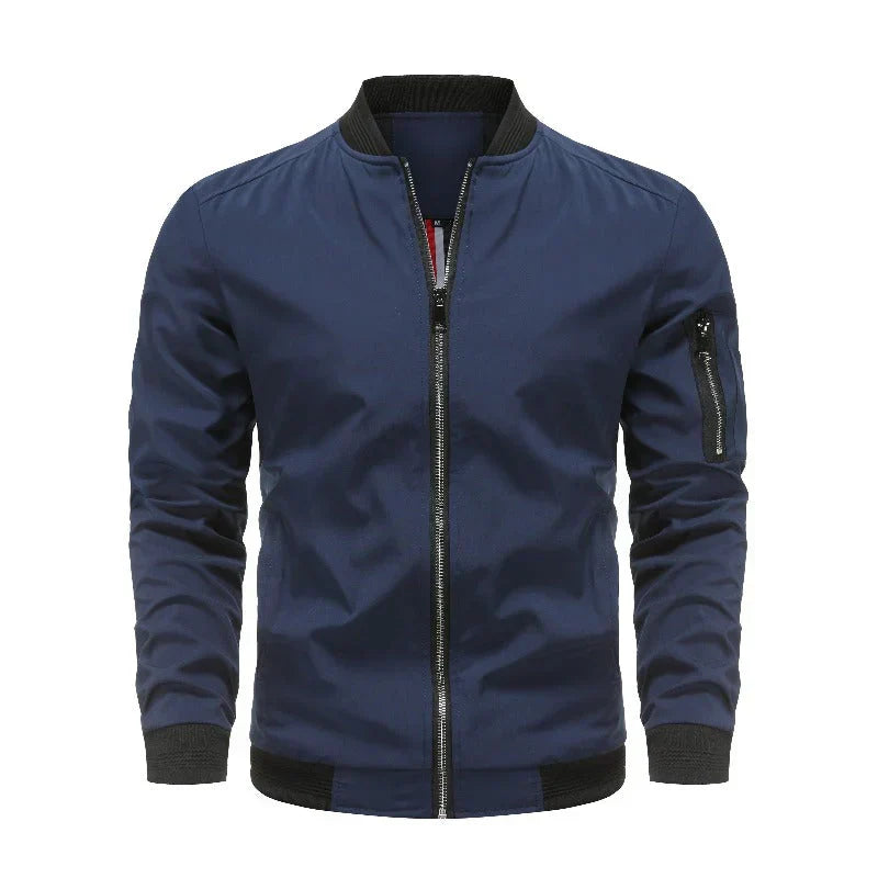 Cevori Winter Bomber Jacket with Zip Closure