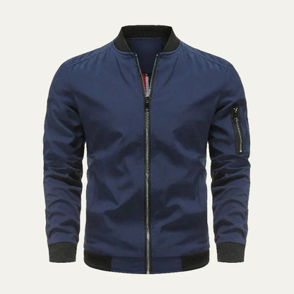 Men’s Minimalist Placket Bomber Jacket