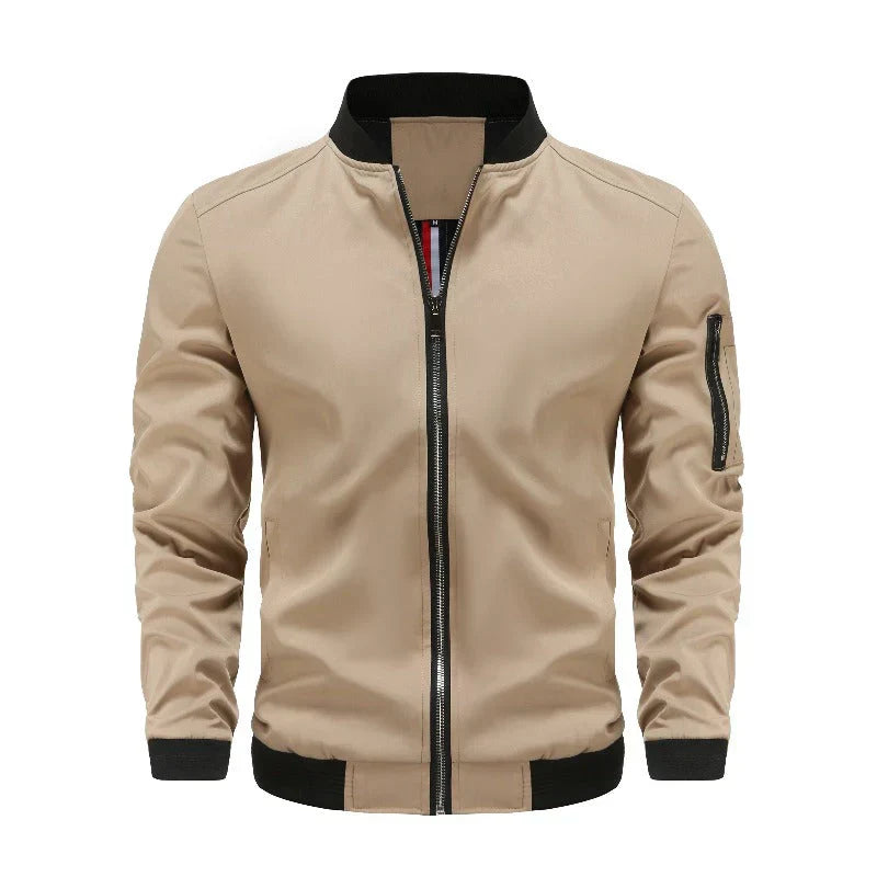 Cevori Winter Bomber Jacket with Zip Closure