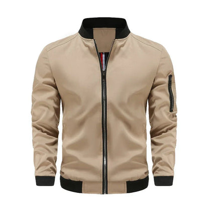 Cevori Winter Bomber Jacket with Zip Closure