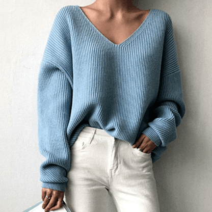 Noa | Cozy V-Neck Knit Sweater for Winter