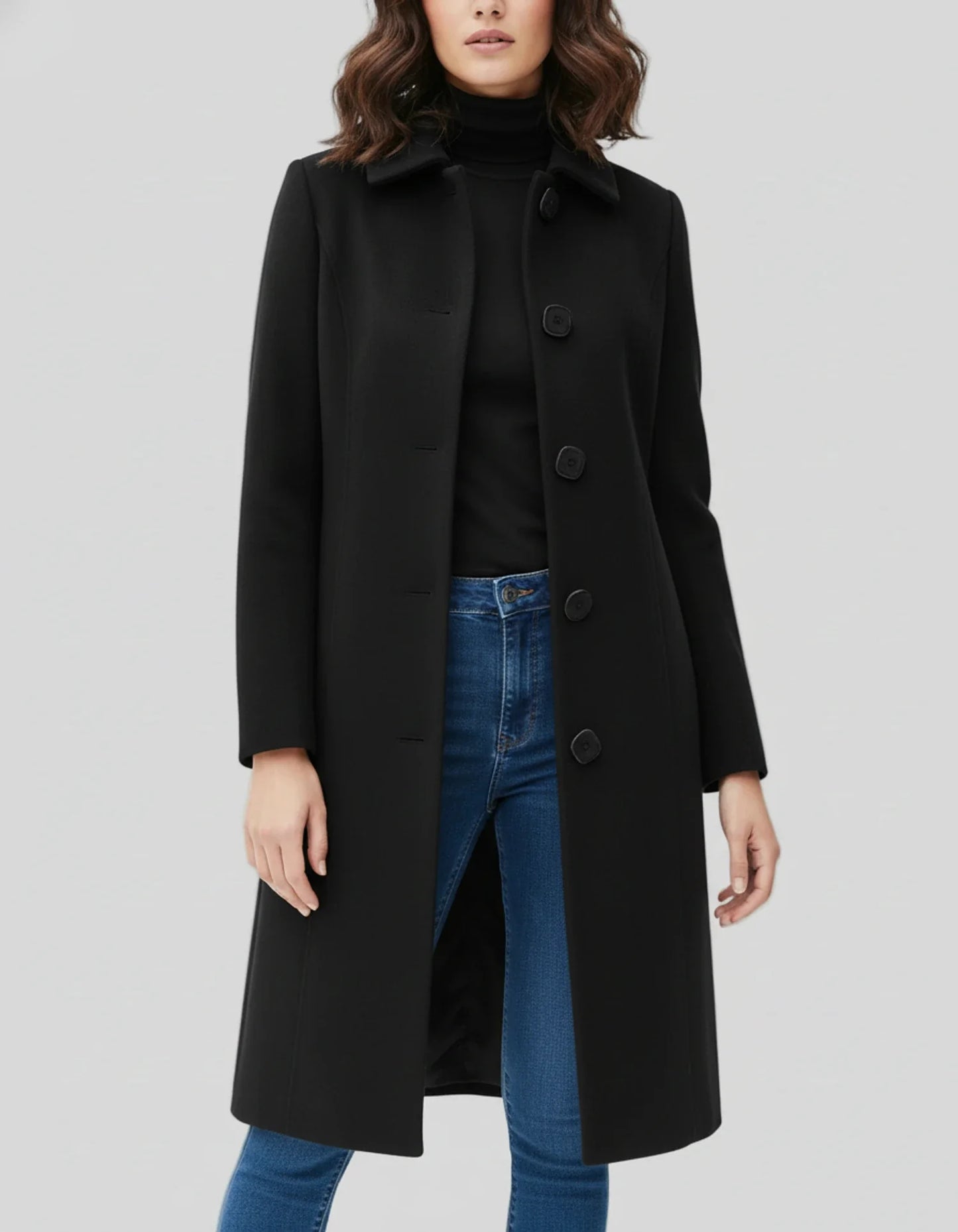 Classic Ladies Long Waterproof Trench Coat - BritishElegance