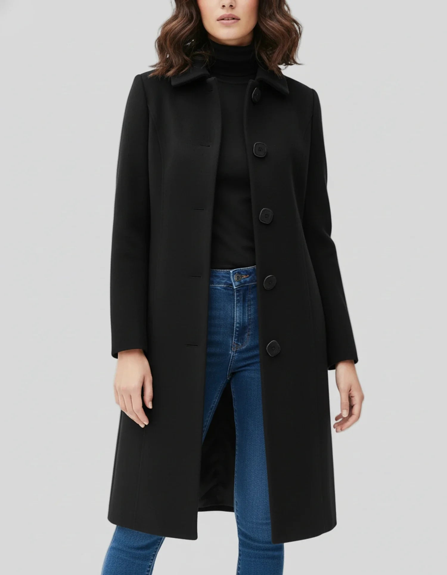 Classic Ladies Long Waterproof Trench Coat - BritishElegance