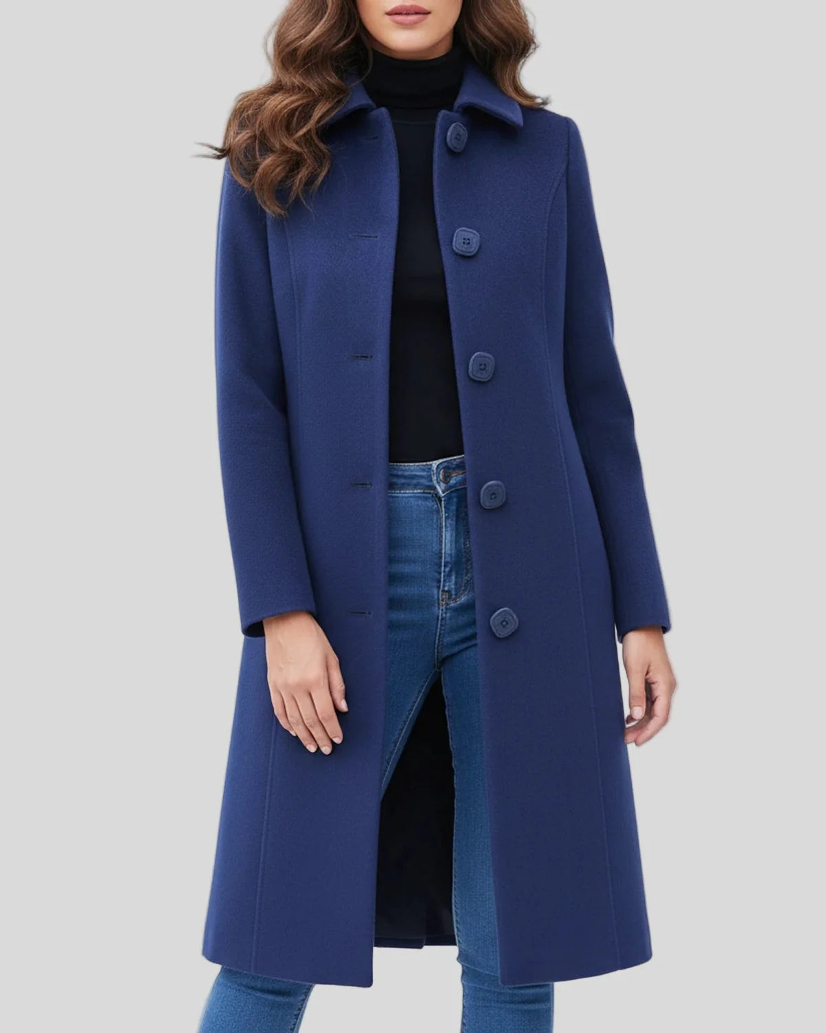 Classic Ladies Long Waterproof Trench Coat