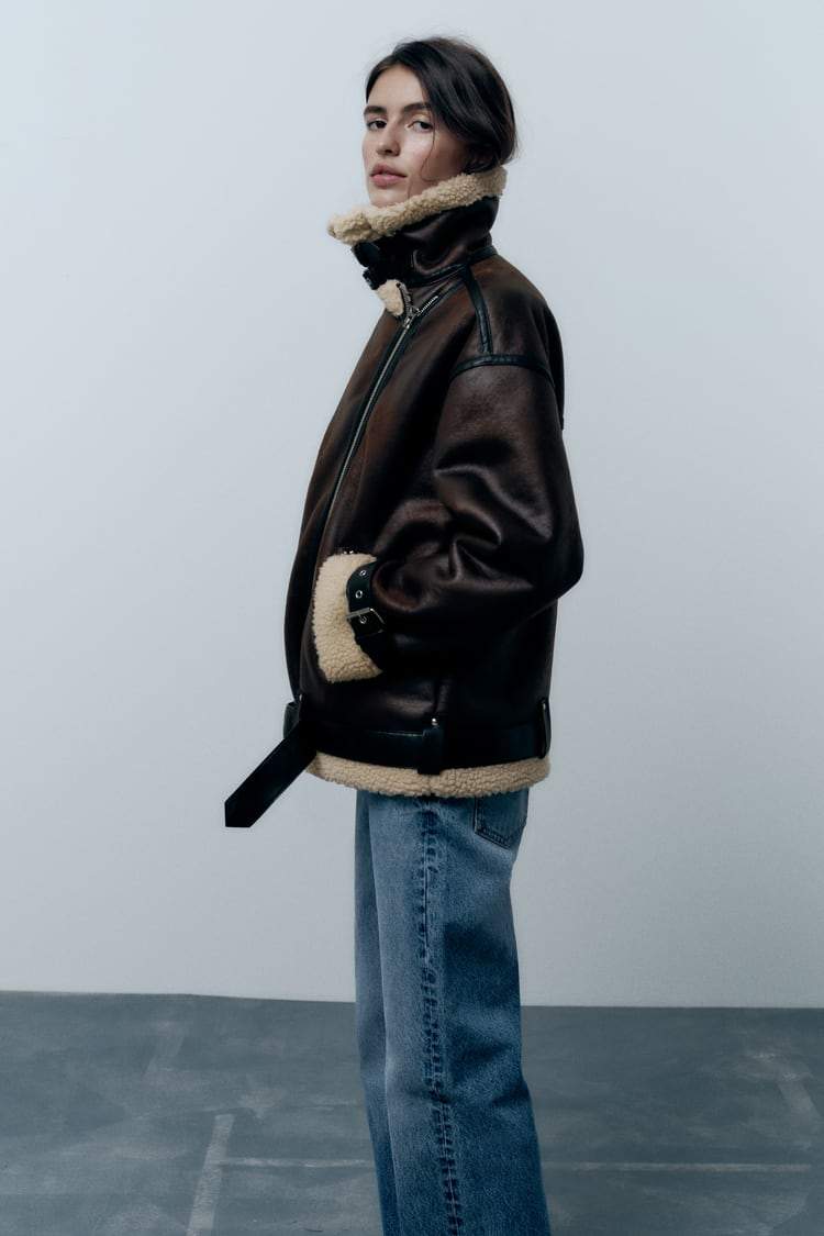 Arden – Brown Aviator Jacket
