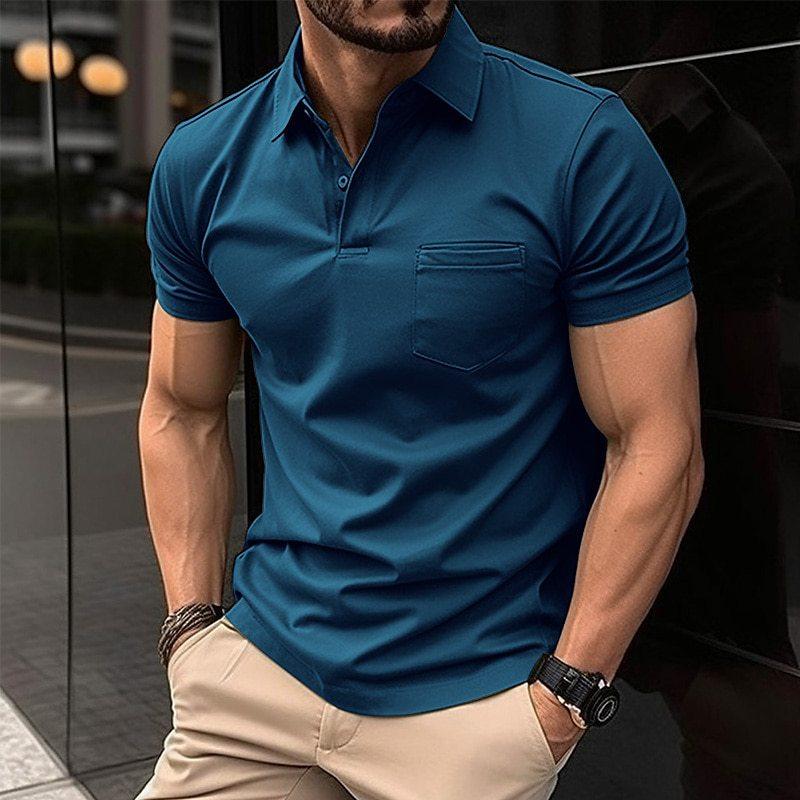 Stylish Men's Classic Polo Shirt with Fashion Design