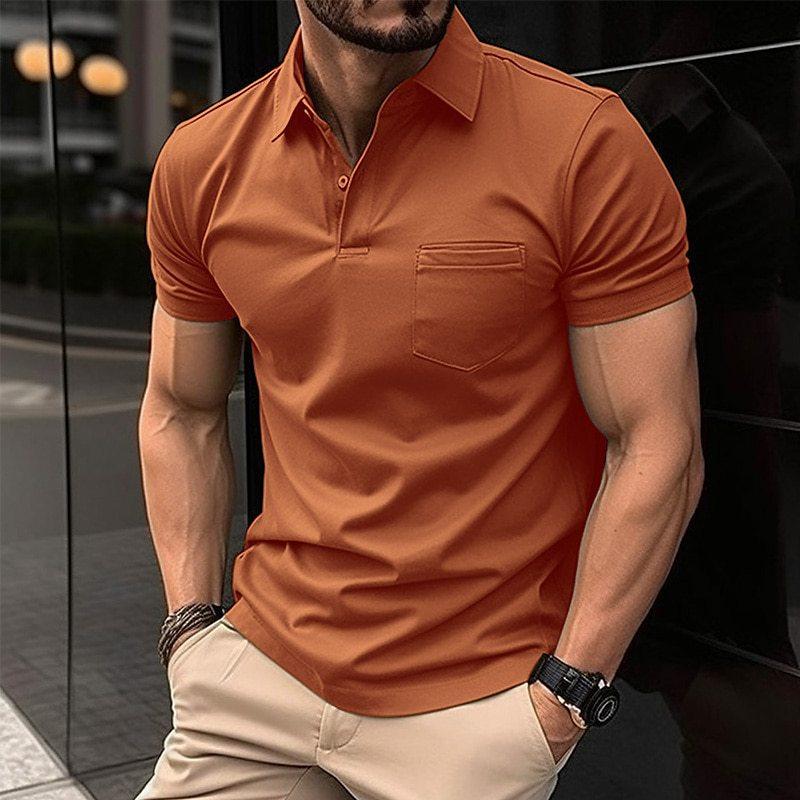 Stylish Men's Classic Polo Shirt with Fashion Design