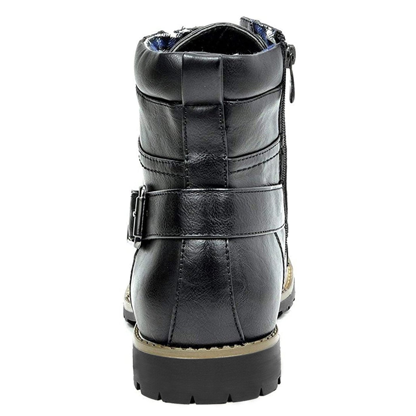 Men’s Military Lace and Zip Combat Boots