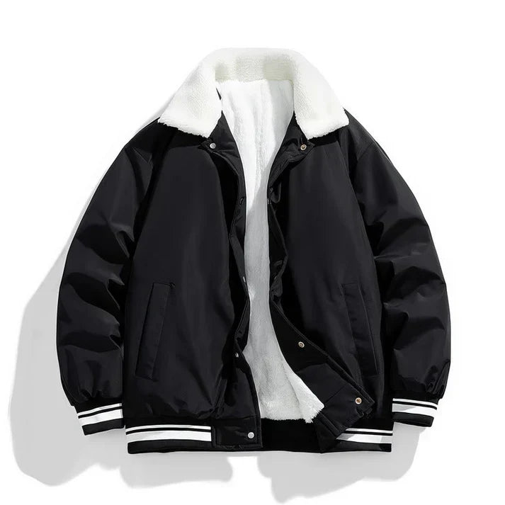 Men's Bastian Sherpa-Lined Pilot Jacket: Warm & Durable Winter Coat