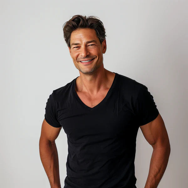 Classic V-Neck Tee for Men Everyday - BritishElegance