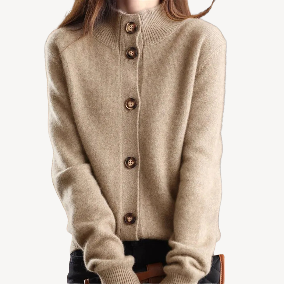 Soft Knit Button-Down Sweater for Women
