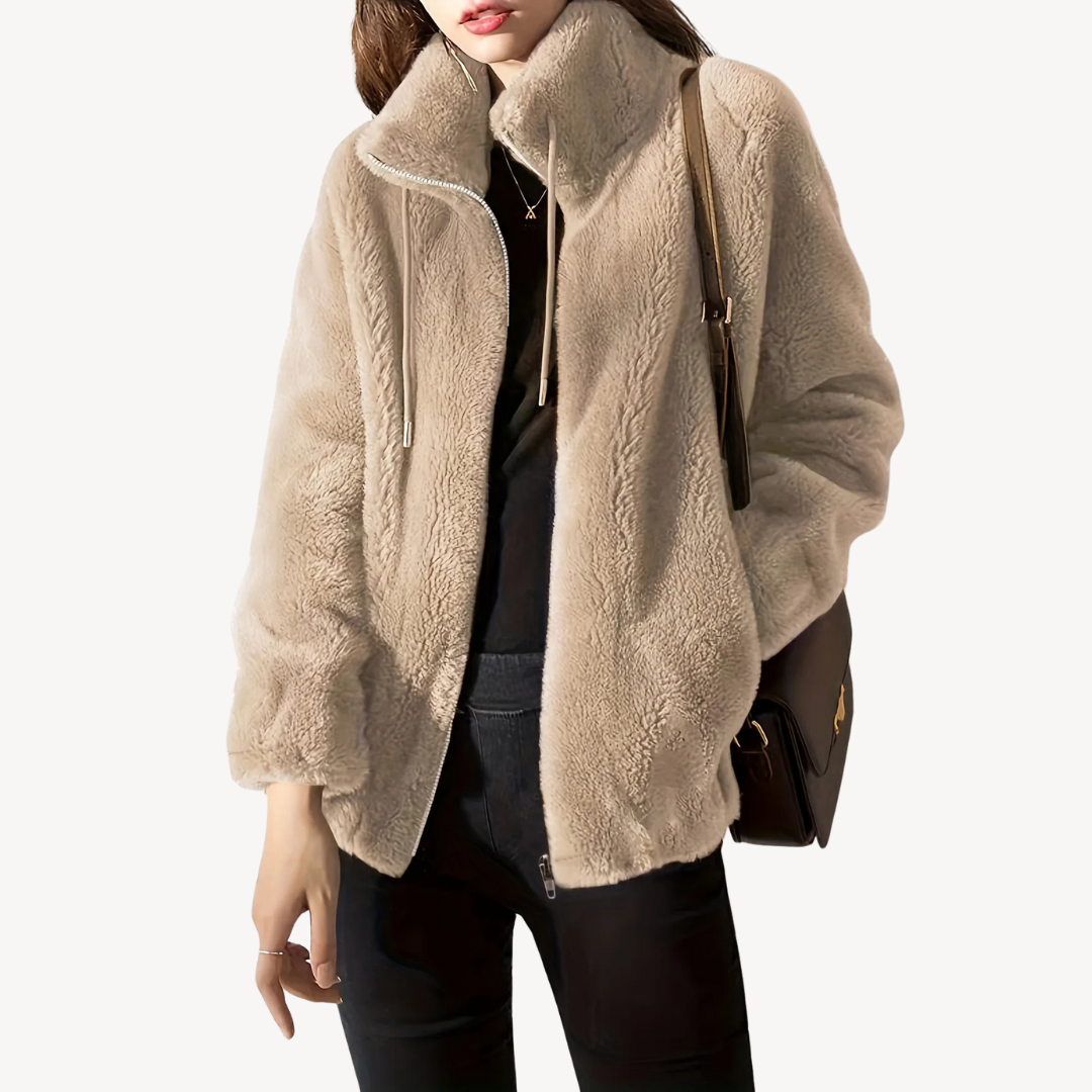 Women’s Faux Fur Zip-Up Jacket