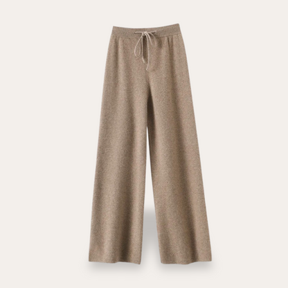Women's Cashmere Pants – Wide Knit Trousers