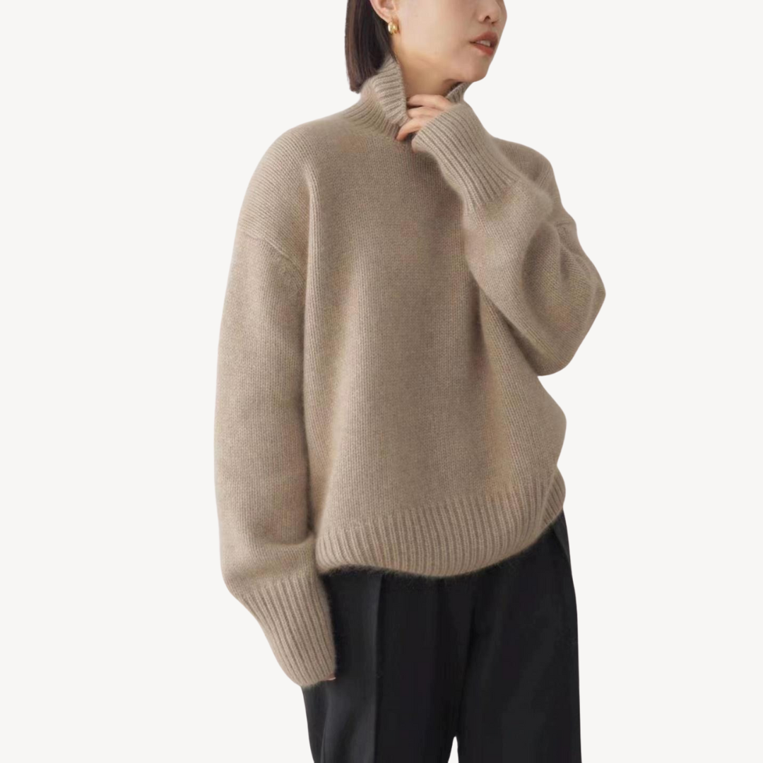 Women’s Soft Knit Fabric Turtleneck Sweater