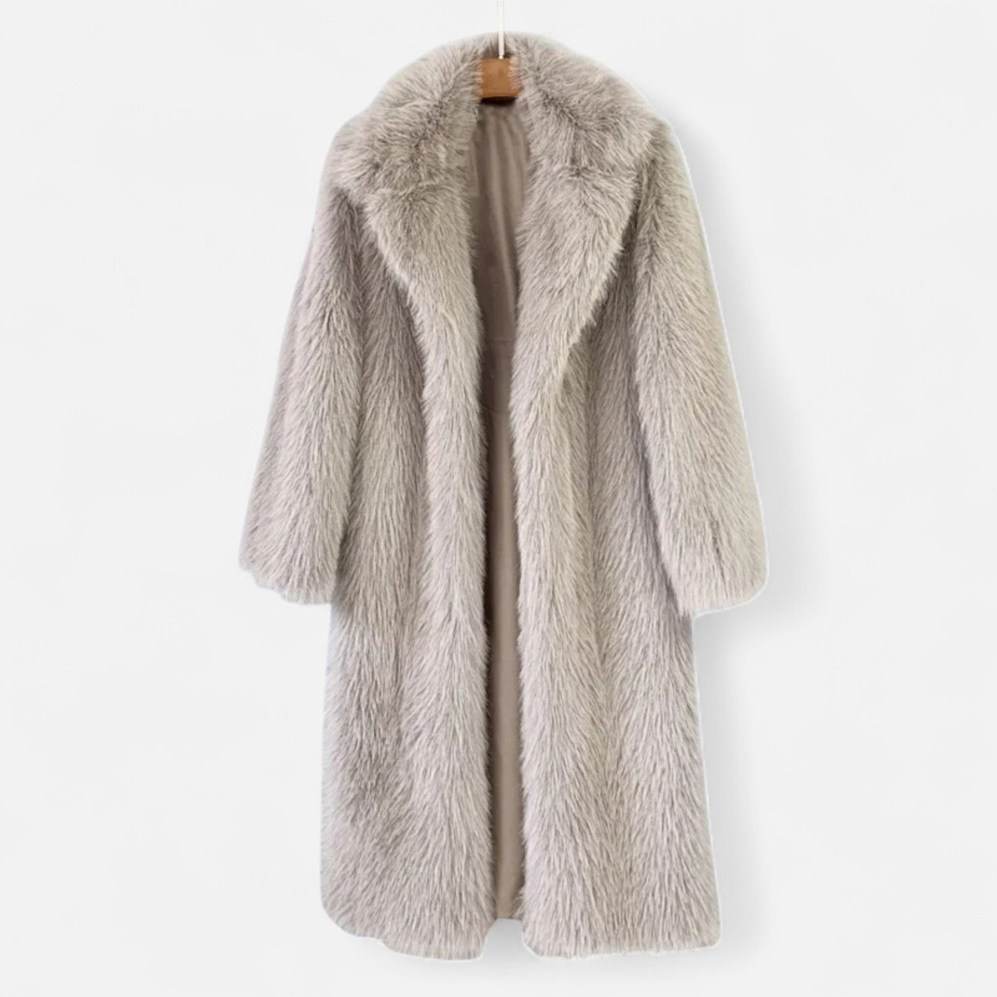 Plush Faux Fur Women's Winter Coat - BritishElegance