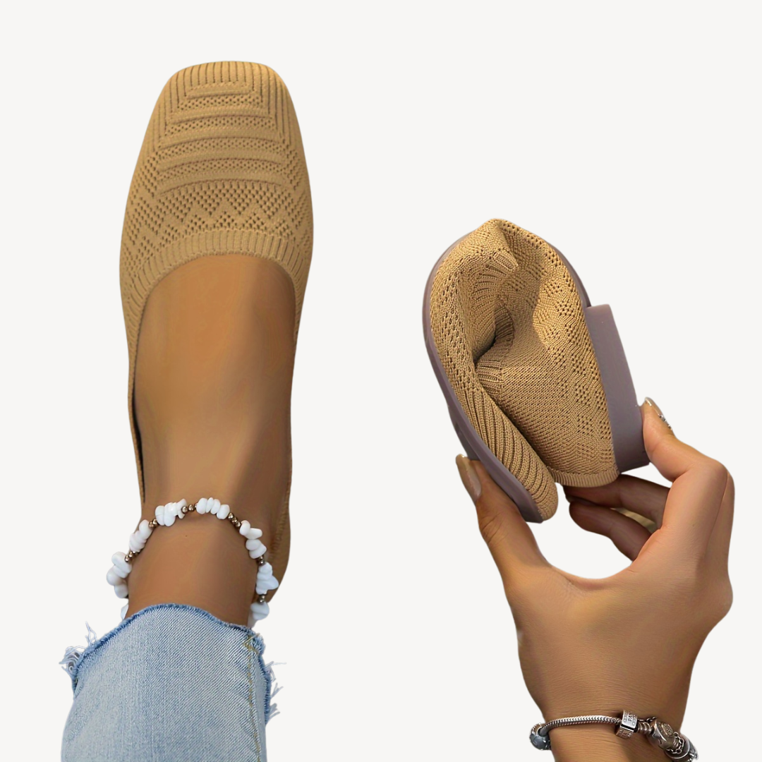 Women's Orthopedic Square Toe Flats
