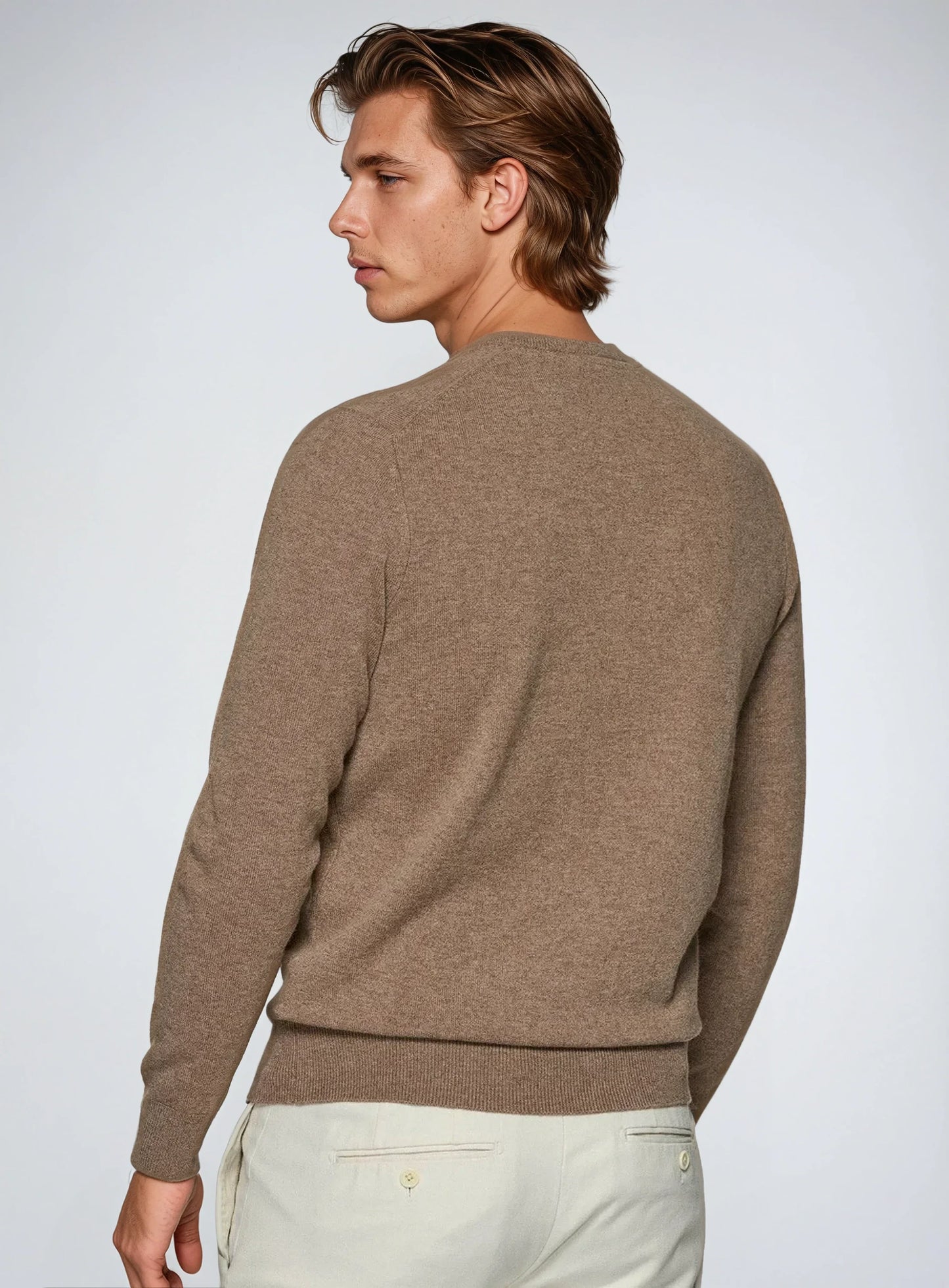 Joseph - Slim Fit Khaki Knit Jumper Men