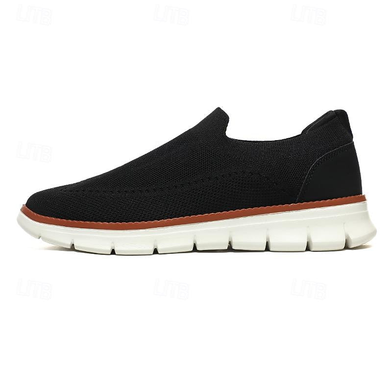 Flex Slip-on - Knit Stretch Comfort Breathable Shoes Black