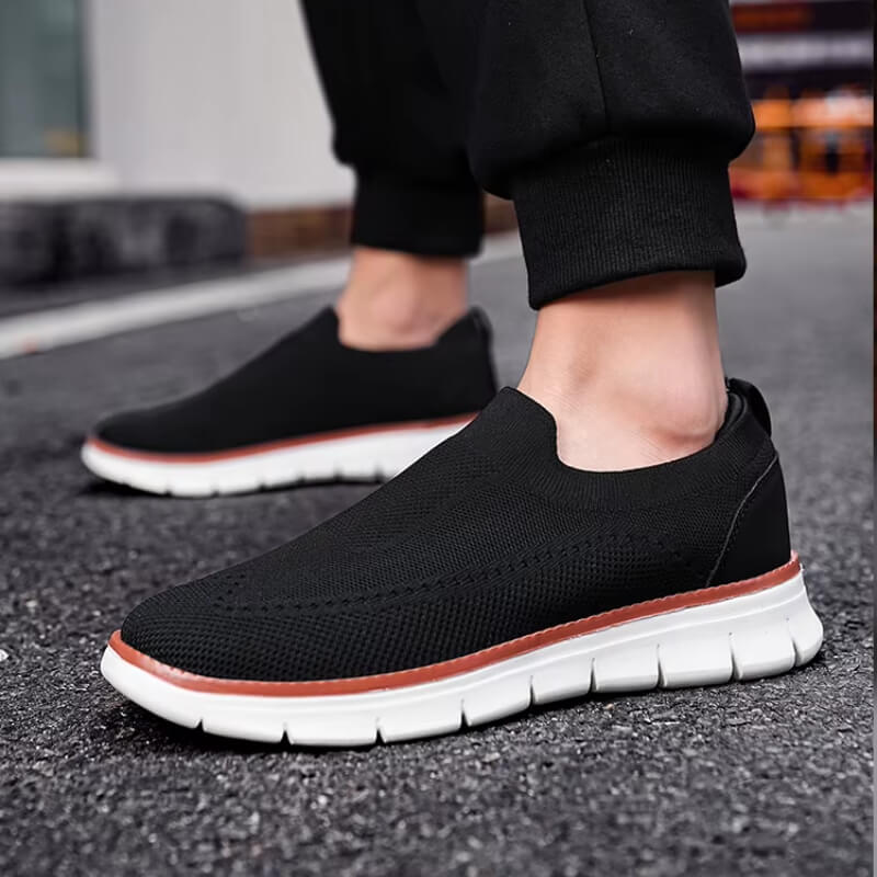 Flex Slip-on - Knit Stretch Comfort Breathable Shoes Black