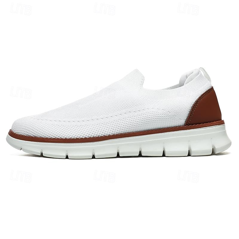 Flex Slip-on - Knit Stretch Comfort Breathable Shoes White