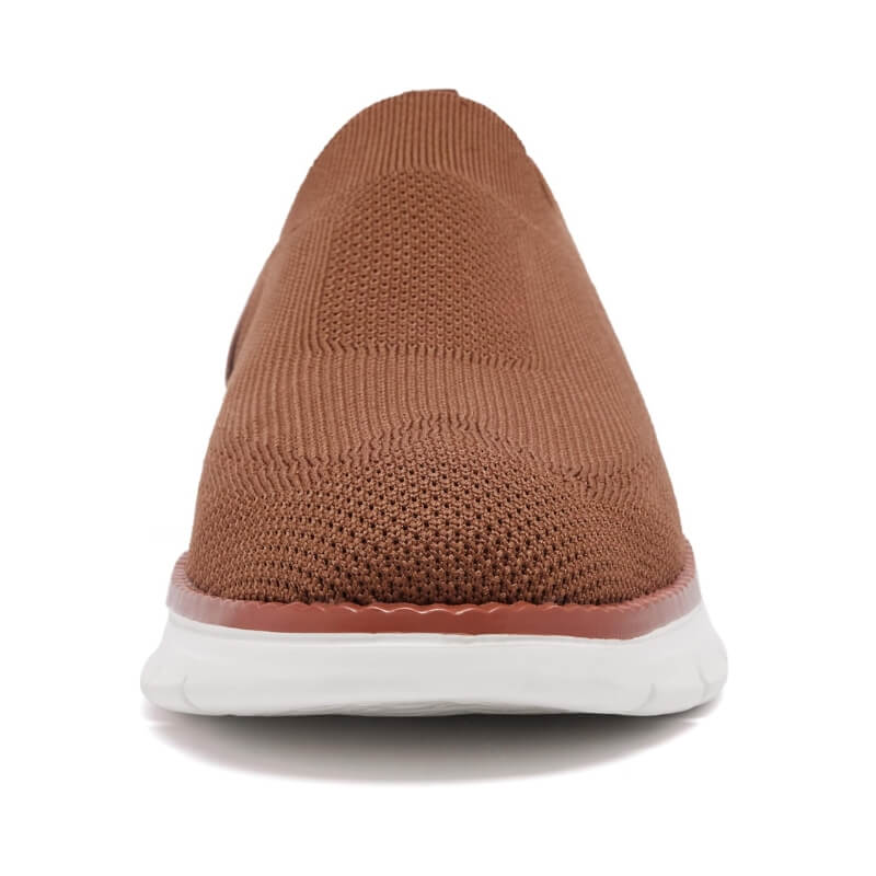 Flex Slip-on - Knit Stretch Comfort Breathable Shoes Brown