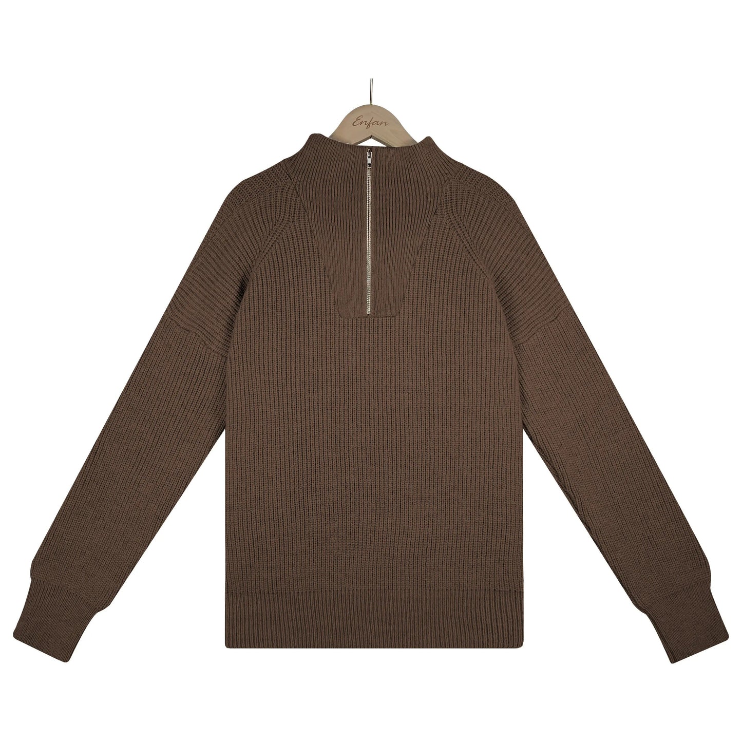 Knitted Half-Zip Jumper - Sienna