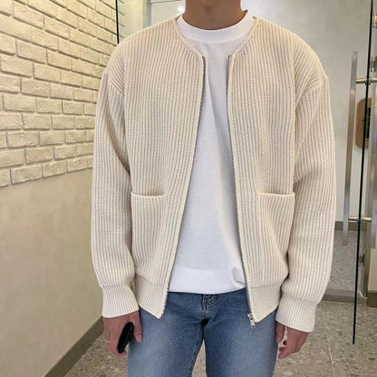 Knitted Jacket with Zipper - Milan