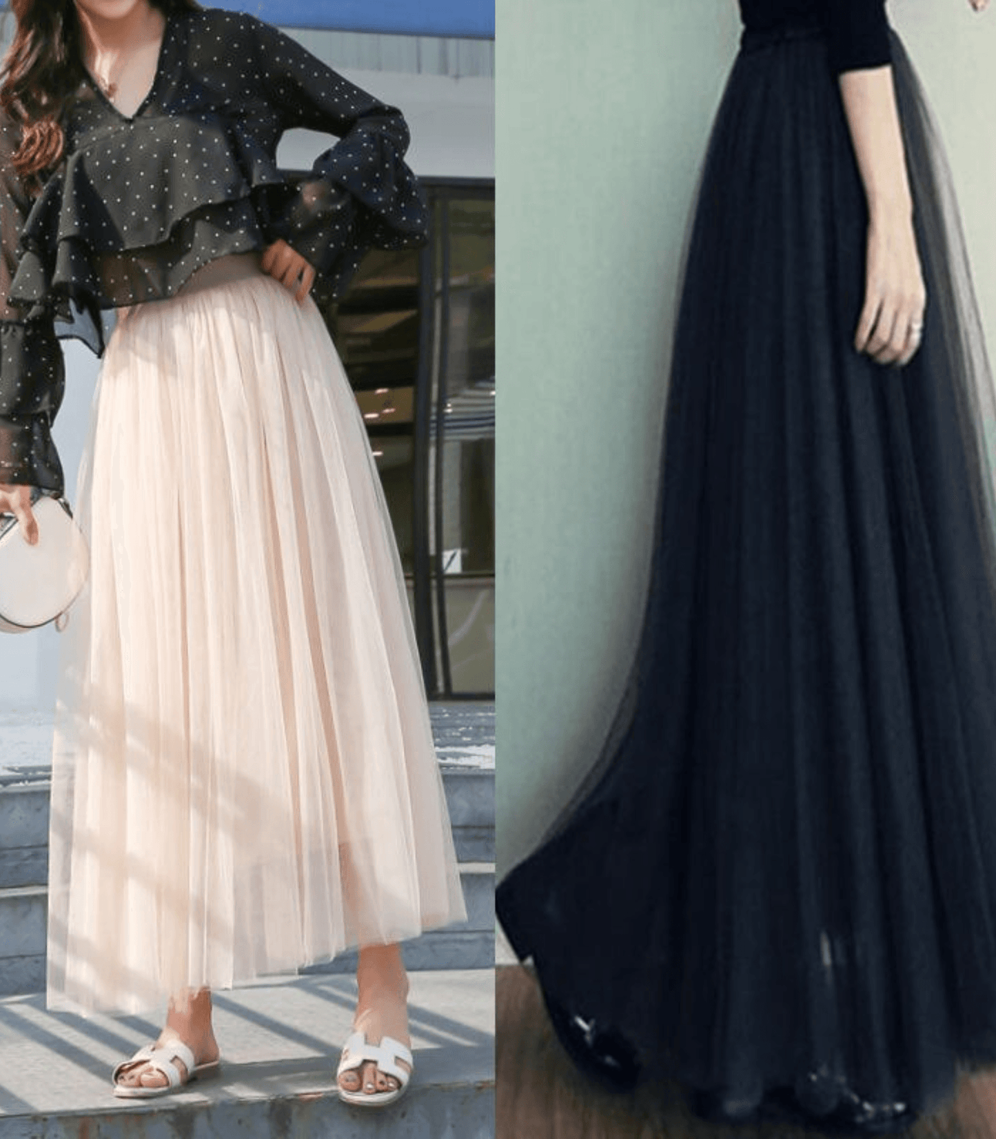 Evadne – Ankle-Length Skirt with High Waist